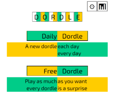 Play Dordle game on website